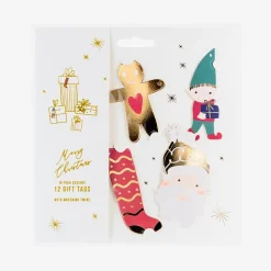 Party Deco Noel - Gifts Tags Pere Noel