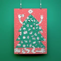 Omy Noel - Poster Geant Sapin De Noel A Colorier> Coloriages