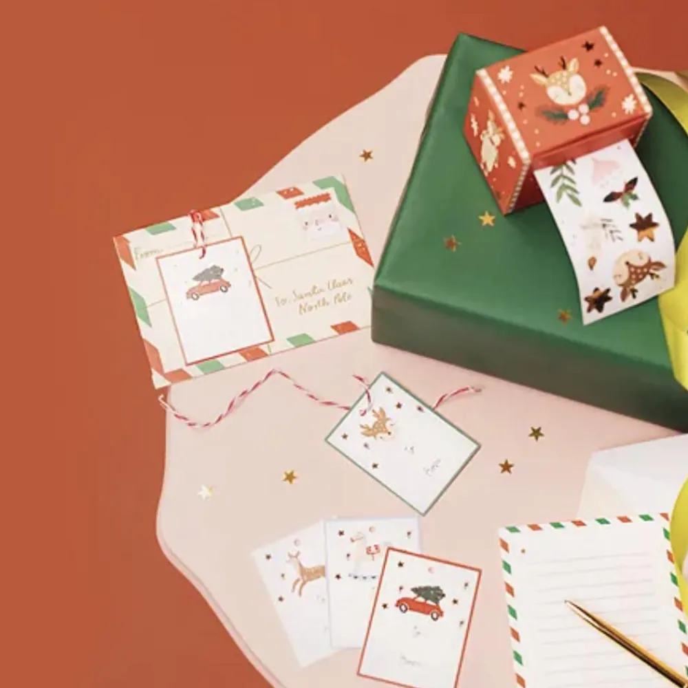 Party Deco Noel - Rouleau D'Autocollants De Noel> Stickers Et Gommettes