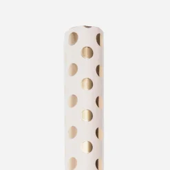 Rico Design Papier Cadeau Blanc Pois Dores> Papier Cadeau