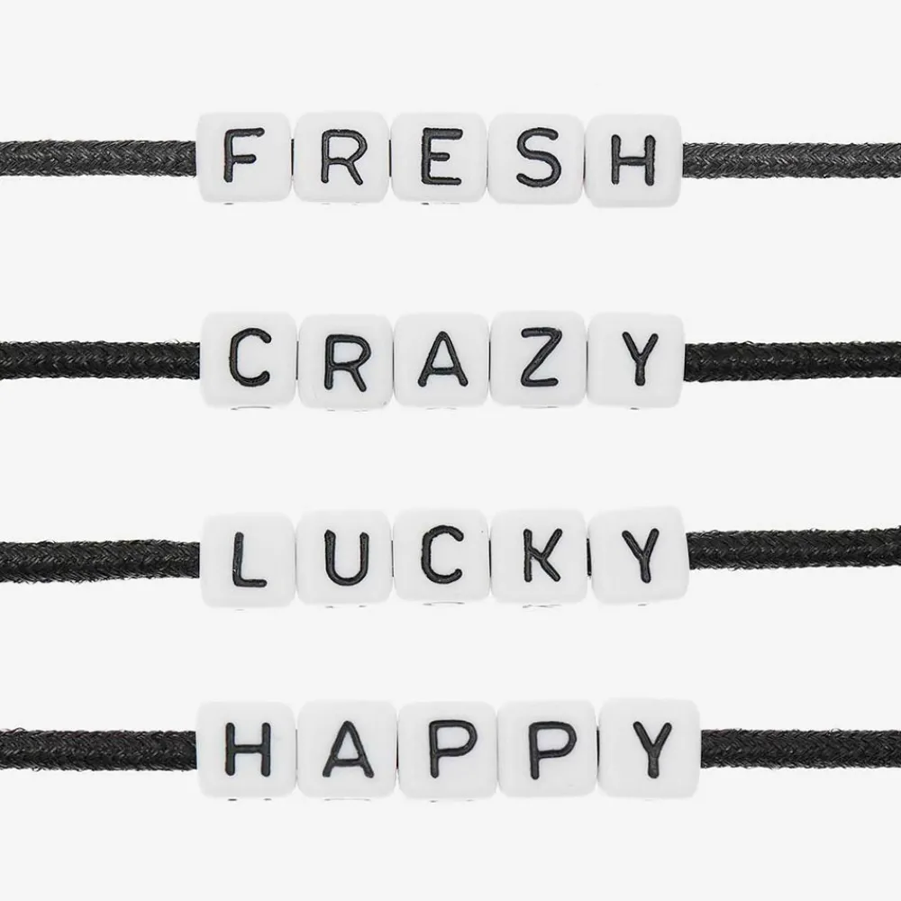 Rico Design Perles Carrees Happy Blanc