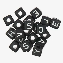 Rico Design Perles Carrees Noires