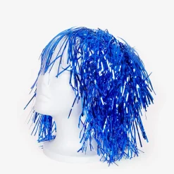 Petit Clown Perruque Mylar Bleue> Accessoires
