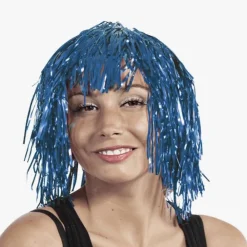 Petit Clown Perruque Mylar Bleue><noscript><img width=