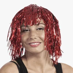 Petit Clown Perruque Mylar Rouge><noscript><img width=
