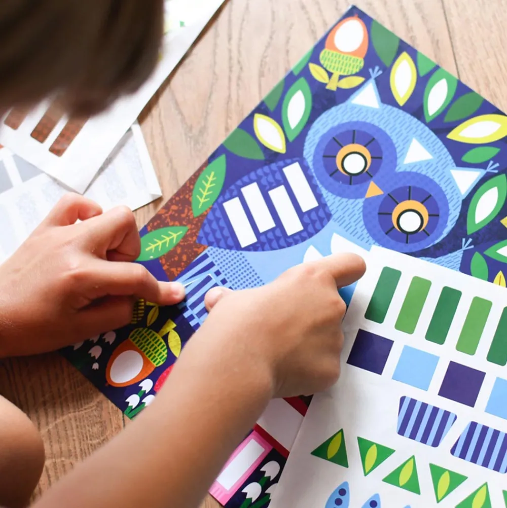 Poppik Poster Creatif + 520 Stickers : Bebes Animaux> Stickers Et Gommettes