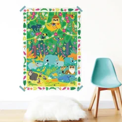 Poppik Poster Creatif + 150 Stickers : Jungle><noscript><img width=