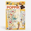 Poppik Poster Creatif + 150 Stickers : Les Dinosaures> Stickers Et Gommettes