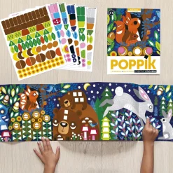 Poppik Poster Creatif + 520 Stickers : Bebes Animaux><noscript><img width=
