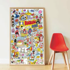 Poppik Poster Educatif + 85 Stickers : 100% English><noscript><img width=