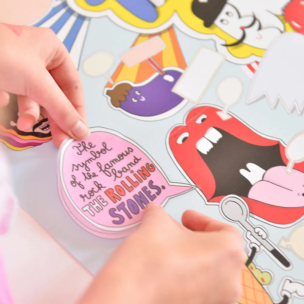 Poppik Poster Educatif + 85 Stickers : 100% English> Stickers Et Gommettes