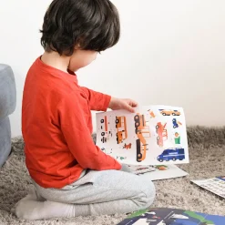 Poppik Poster Educatif + 44 Stickers : Les Vehicules><noscript><img width=