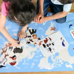 Poppik Poster Educatif + 67 Stickers : Animaux Du Monde><noscript><img width=