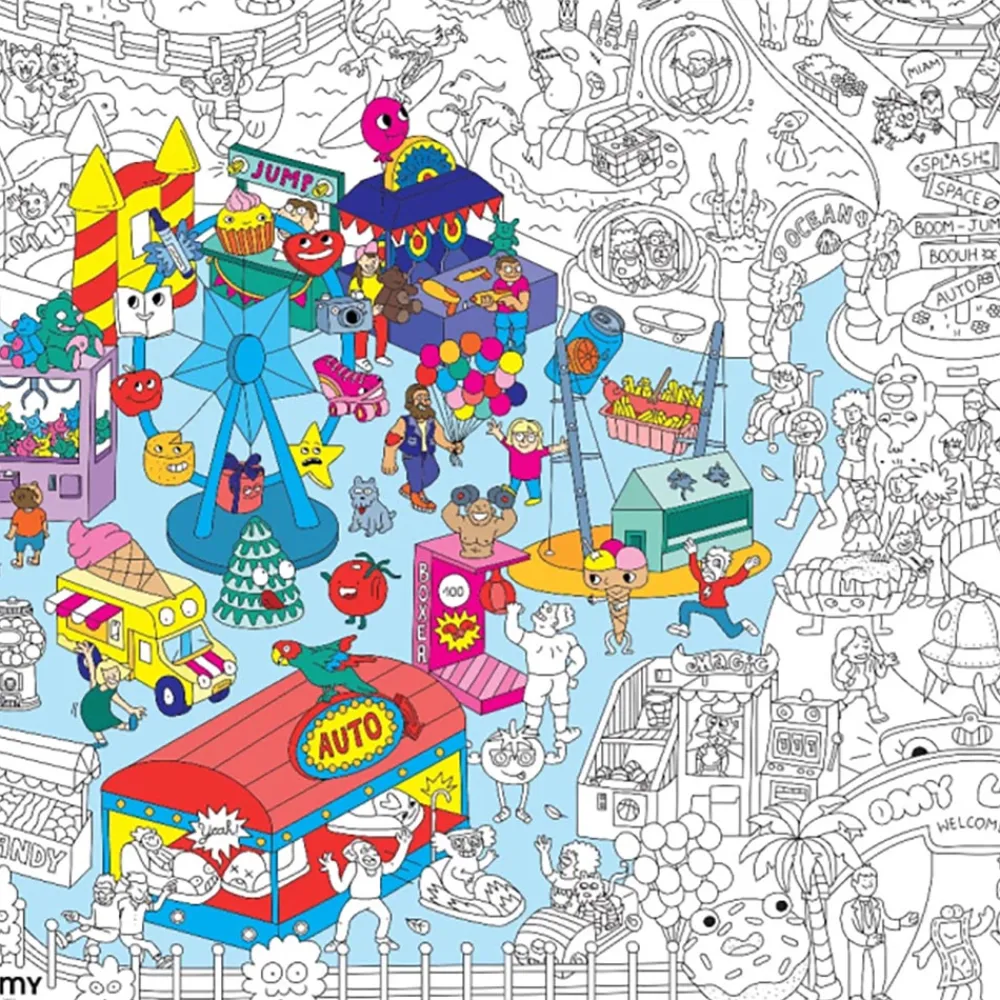 Omy Poster Geant Fete Foraine> Coloriages