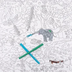Omy Poster Geant Jungle> Coloriages