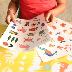 Poppik Poster Pedagogique + 58 Stickers : Animaux De La Ferme><noscript><img width=