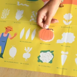 Poppik Poster Pedagogique + 58 Stickers : Animaux De La Ferme><noscript><img width=