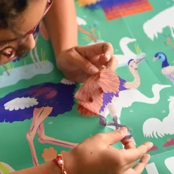 Poppik Poster Pedagogique + 45 Stickers : Oiseaux><noscript><img width=