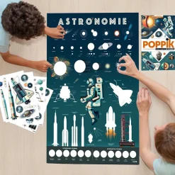 Poppik Poster Pedagogique + 44 Stickers : Astronomie><noscript><img width=