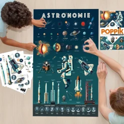 Poppik Poster Pedagogique + 44 Stickers : Astronomie><noscript><img width=