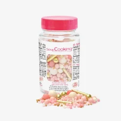 ScrapCooking Pot De Décorations Sucrees Rose Et Or