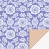 House of Products Rouleau De Papier Cadeau Grosses Fleurs Violettes> Papier Cadeau