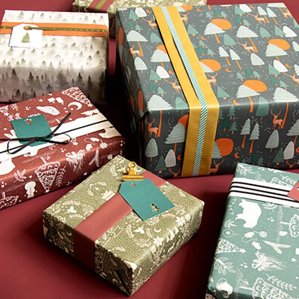 House of Products Rouleau De Papier Cadeau Foret De Noel> Papier Cadeau