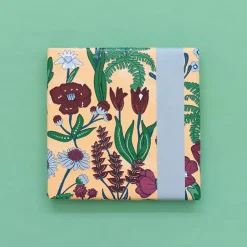 House of Products Rouleau De Papier Cadeau Fleurs Vintage Bordeaux> Papier Cadeau
