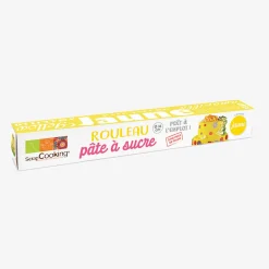 ScrapCooking Rouleau De Pate A Sucre Jaune