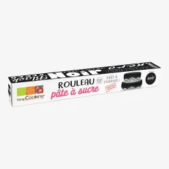 ScrapCooking Rouleau De Pate A Sucre Noire