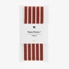 Rico Design Ruban Tisse A Rayures Bordeaux Et Creme