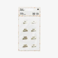 Rico Design Stickers Just Married Dore> Stickers Et Gommettes