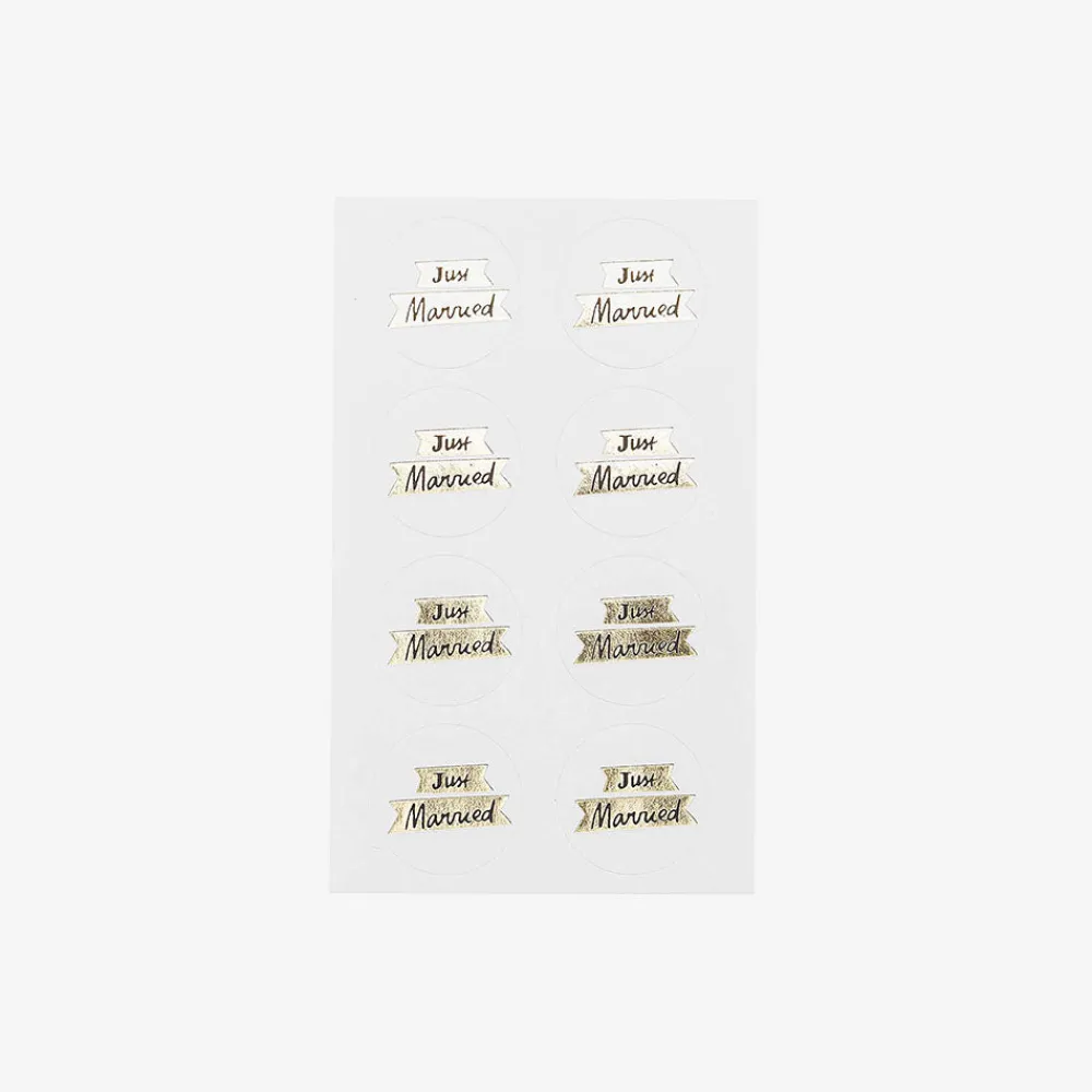 Rico Design Stickers Just Married Dore> Stickers Et Gommettes