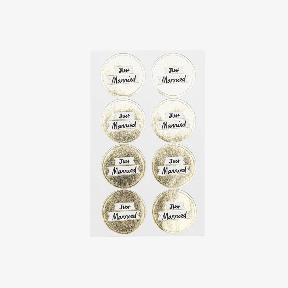 Rico Design Stickers Just Married Dore> Stickers Et Gommettes