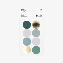 Rico Design Stickers Pois Et Rayures Vert> Stickers Et Gommettes