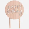 Ginger Ray Topper Happy Birthday En Bois