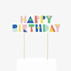 My Little Day Topper Happy Birthday Multicolore