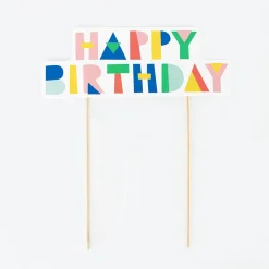 My Little Day Topper Happy Birthday Multicolore
