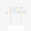 My Little Day Topper Happy Birthday Pastel
